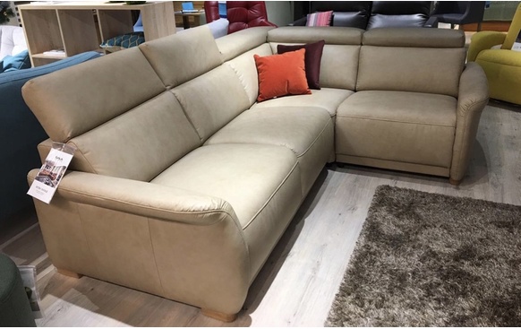 Угловой диван Calpe в коже Vintage G-910