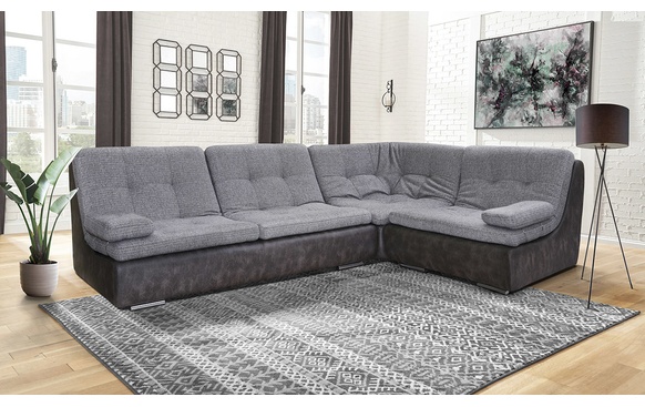 Угловой диван Малибу в ткани (30м+90+10+03+03)