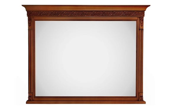 Зеркало Неаполь Т-405 | янтарь с коричневой патиной