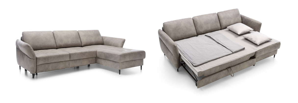 Раскладной диван Vasto, пример раскладки спального места.